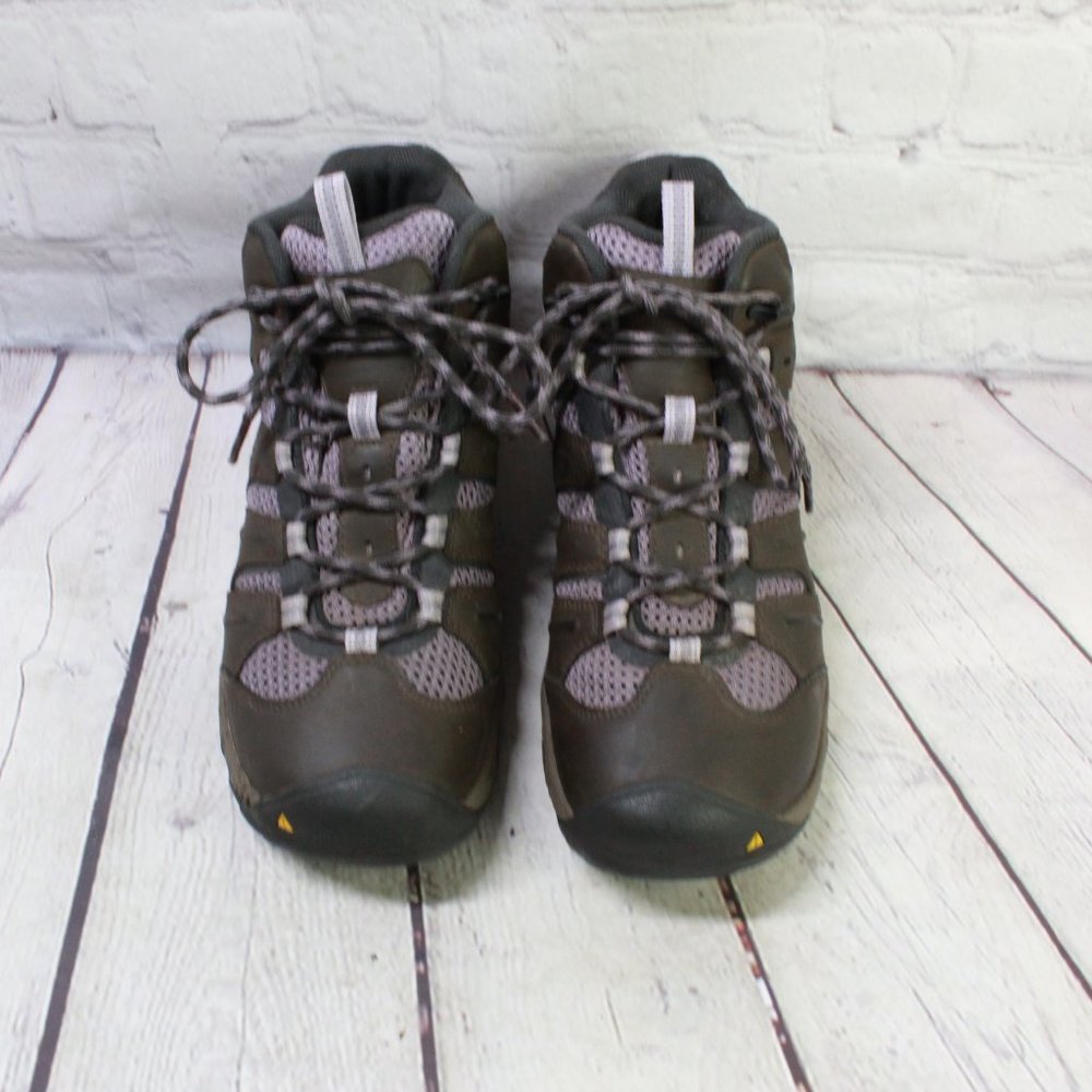Keen Dry Mid Waterproof Brown Leather Mesh Hiking Boots Size 9.5 - Picture 5 of 9